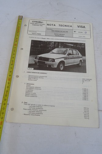Manuale allegato citroen visa - manuale,