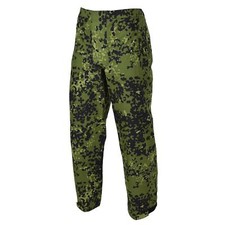 Pantalone antipioggia M84 mimetico militare danese originale impermeabile elasticizzato NUOVO