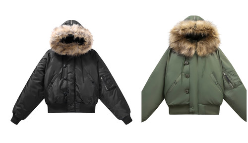 Shearling collar pilot jacket - pilot,
