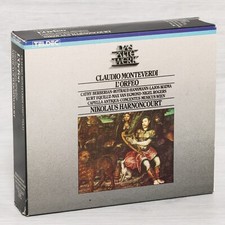 Monteverdi L'ORFEO - Harnoncourt, Berberian - 2 CD Box Teldec con libretto