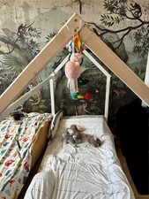 letto per bambini a forma di casetta 