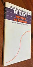 (Libreria)  saggi De Felice INTERVISTA SUL FASCISMO (Laterza 1975)
