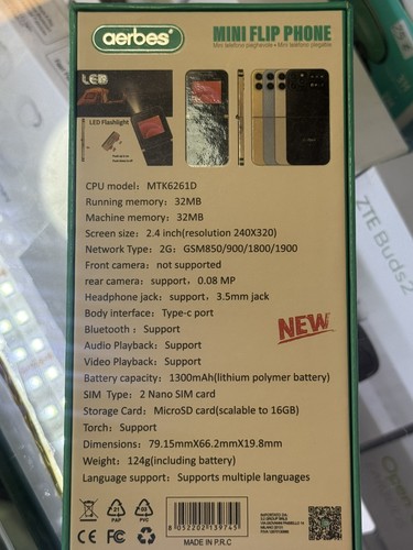 Telefono piegevole mini