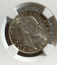 Albania 1937 2 Franga Ari NGC