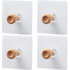  4 Pcs Gancetto Adesivo Ganci