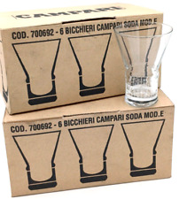 CAMPARI SODA BICCHIERI PUBBLICITARI - 6 PEZZI CON SCATOLA