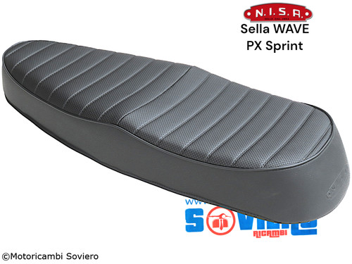 Sella nisa modello wave - sella, nera