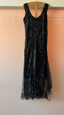 Abito anni 20, tulle ricamato con paillettes