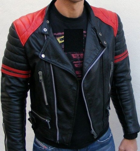 Giacca moto pelle uomo biker - moto,
