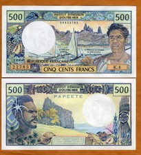 Tahiti, Papeete, 500 franchi