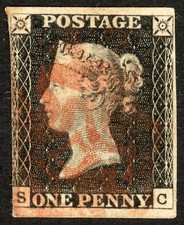 SG2 1840 1d nero, piastra 1a