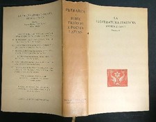 RIME, TRIONFI E POESIE LATINE PETRARCA FRANCESCO RICCARDO RICCIARDI 1951