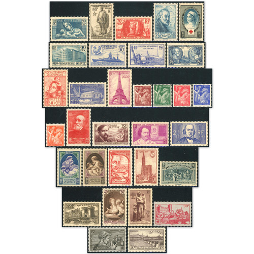 Francobolli francia anno - francobolli,