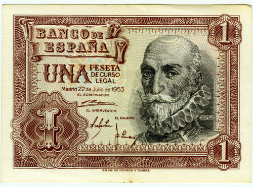 Spagna 1953 1 peseta - 1,