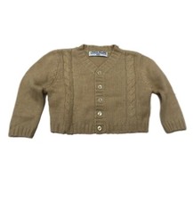 I PINCO PALLINO Cardigan bambino neonato beige tg 3 Mesi Cashmere Cotone