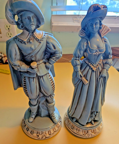 Cavaliere signora blu - e,