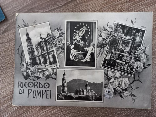 Cartolina ricordo pompei - cartolina,