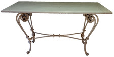 TAVOLO IN FERRO BATTUTO PIANO