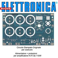 c.s. LX1754 nE nuova ELETTRONICA Alimentatore + protez. per amplificatore 110W