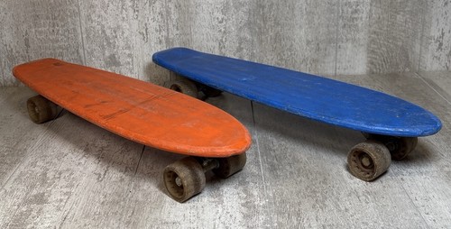 Vintage blue orange retro - blue, &