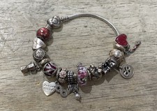 Pandora Bracelet W/ 16 Charms