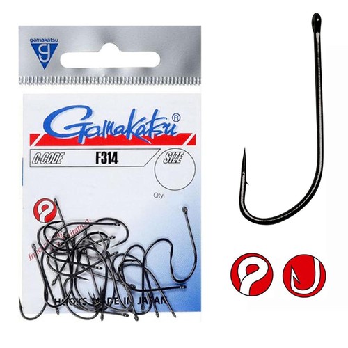 Gamakatsu f314 hooks black - gamakatsu,