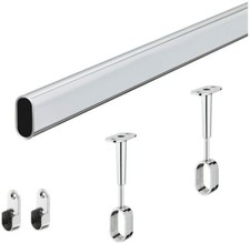 Tubo appendiabiti ovale in