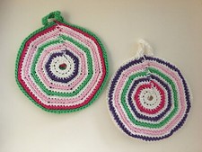 Presine all'uncinetto fatte a