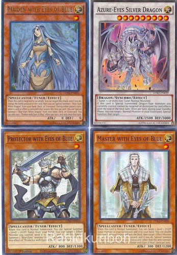 Yugioh set supporto occhi - set, blu
