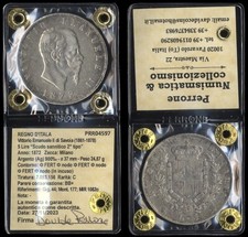 #04597] REGNO D'ITALIA VITTORIO EMANUELE II - 5 LIRE SCUDO 1872 MILANO - PERIZIA