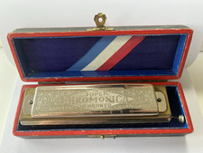 Armonica cromatica vintage M Hohner Super Chromonica n. 260 1/2 in custodia