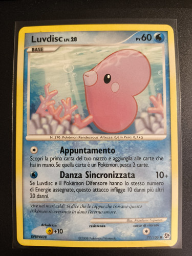 Carta pokemon luvdisc liv - carta,