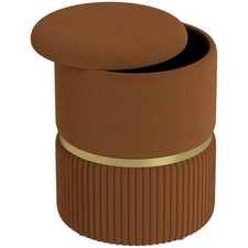 HOMCOM Pouf Rotondo