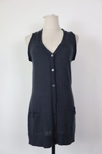 PATRIZIA PEPE JEANS MAGLIONE SMANICATO CARDIGAN DONNA Tg. M WOMAN CASUAL COTONE