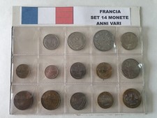 FRANCIA SET di 14 Monete Anni