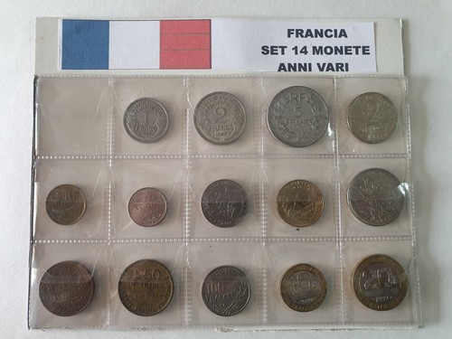 Francia set monete anni - francia, 14