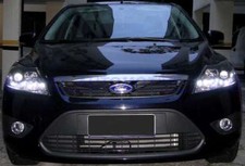 FARI FORD FOCUS 2 C307 DAL 2008-2011 DAYLINE A LED NERI/CROMO LED DIURNI