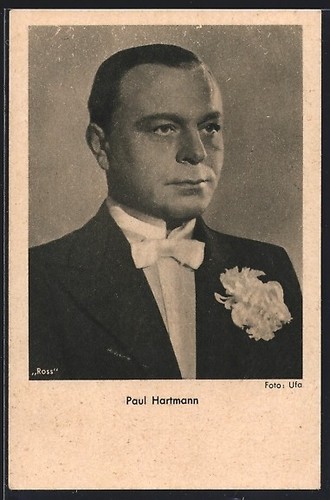Attore paul hartmann - con, mosca