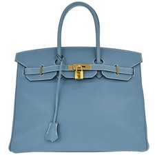 Hermes blue jean epsom birkin - jean,