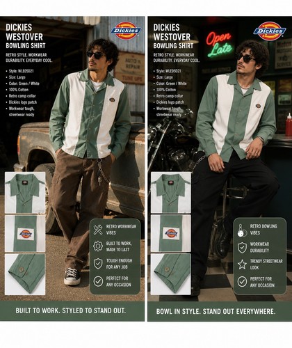 Camicia bowling dickies - camicia,