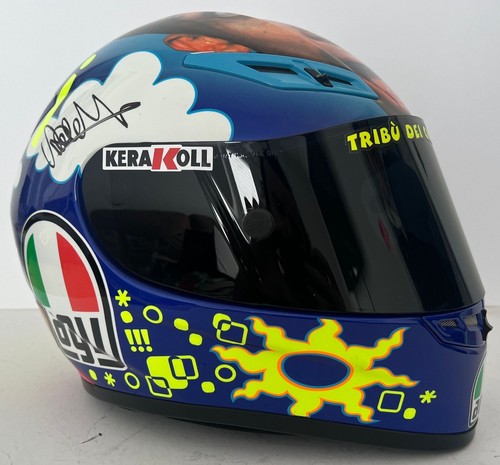Casco valentino rossi - rossi, firmato
