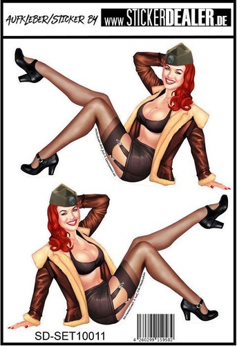 Set adesivi pinup - set,