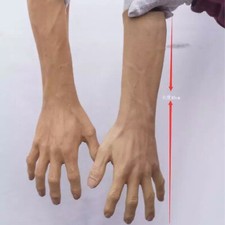 Guanto in silicone realistico