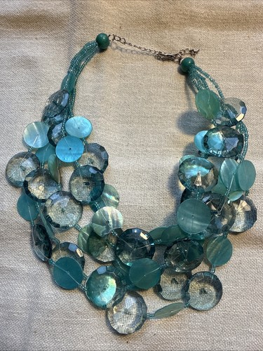 Collana vintage blu - collana,