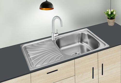 Lavello 75x40x18 acciaio inox