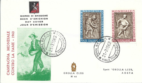Italia fdc 1963 campagna - fdc,