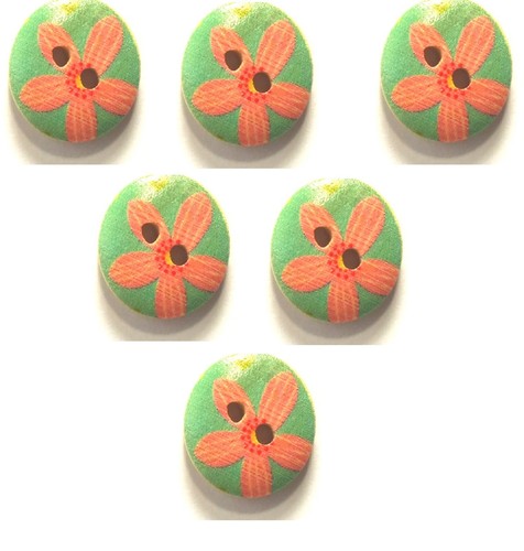 Lot boutons bois rond - bois,