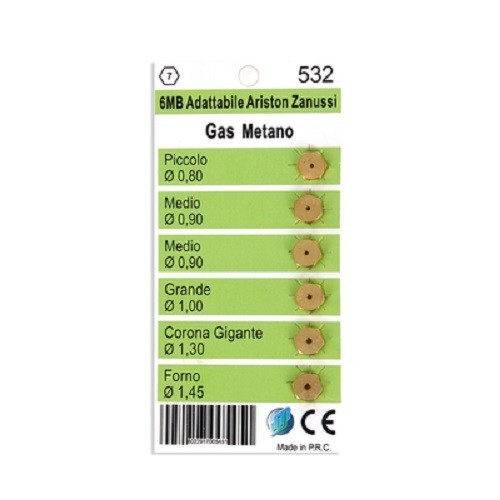 Serie ugelli 6pz - , metano