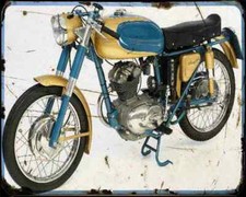 Ducati 125 Sport 65 A4 Photo Print Motorbike Vintage Aged