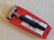 Gillette Slim Twist French set 1968"safety razor vintage lamette Dispenser Nuove